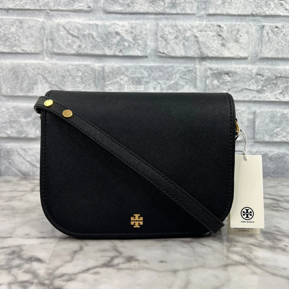 Tory Burch Emerson Crossbody & Shoulder Bag In Black - Picture 1 of 11